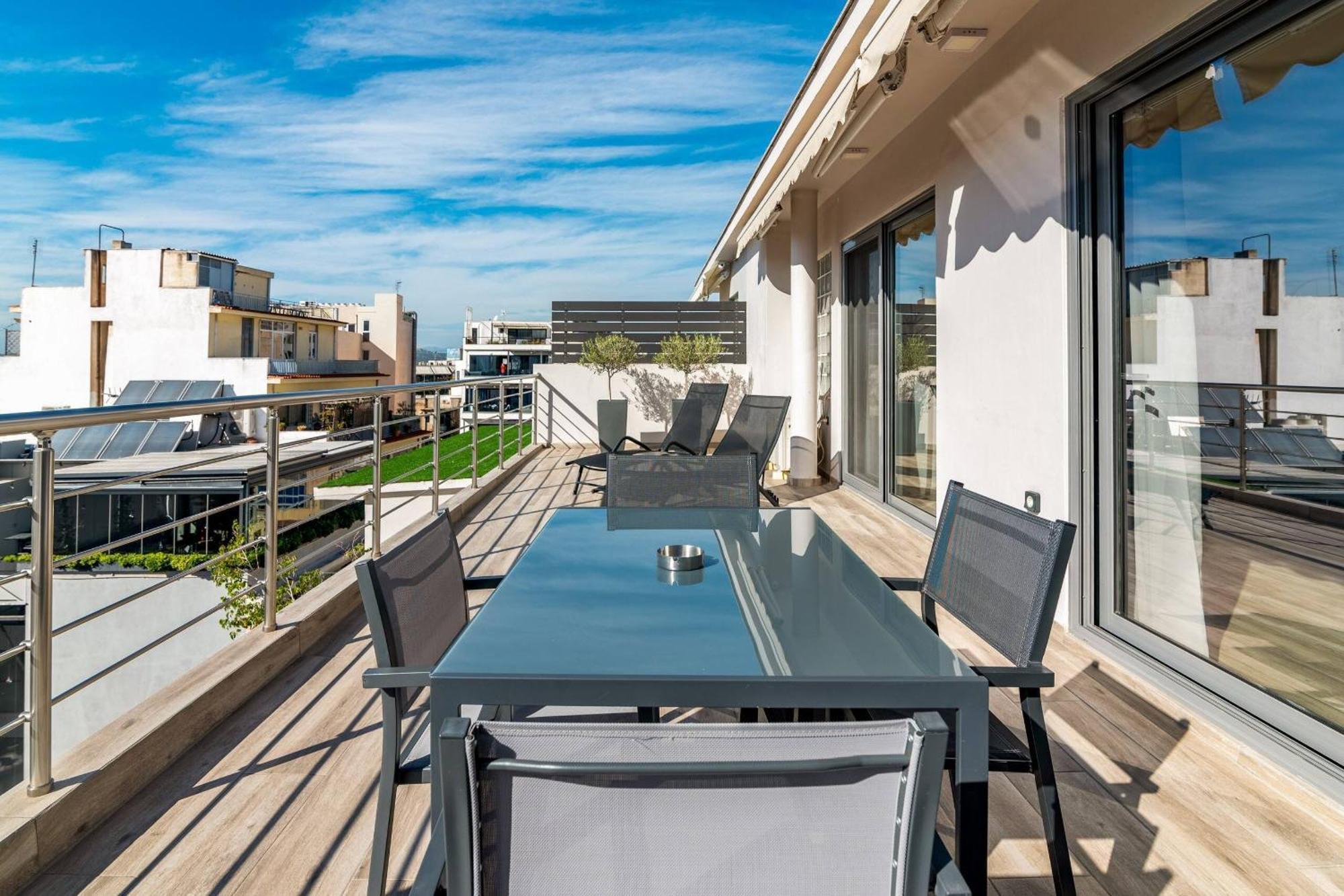 Dreamy Athens Penthouse With Acropolis View Daire Dış mekan fotoğraf